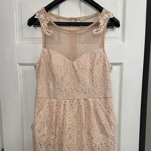 Special event/ brides maid dress blush colored